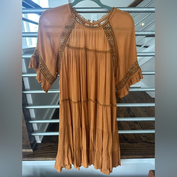 Patrons of Peace Gold Dress - Picture 1 of 6